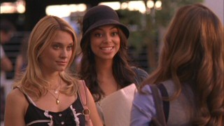 Casey (Spencer Grammer) and Ashleigh (Amber Stevens) try their best not to let Frannie's (Tiffany Dupont) predictable attitude get the best of them.