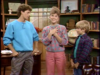 The three Seaver children -- Mike (Kirk Cameron), Carol (Tracey Gold), and Ben (Jeremy Miller) -- deny responsibility for the source of their parents' Bill Paying Day aggravation.