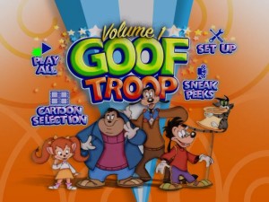 The elaborate "Goof Troop": Volume 1 DVD Main Menu.