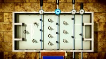 Are you ready for some foosball? The Blu-ray game Gulliver's Foosball Challenge requires one solid minute of rapid remote control arrow pushing.