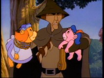 Aside from the boomerang, Flint Shrubwood clearly calls to mind Clint Eastwood's character in The Man with No Name Trilogy. Heck, the episode is called "For a Few Sovereigns More" -- what do ya expect?