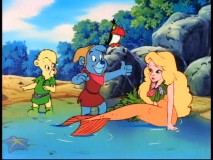 Before there was Ariel, there was Aquarianne, a mermaid that Gusto approves of with a thumb up.