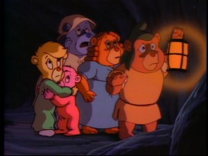 It's okay, kids. Even Gummi Bears get scared.