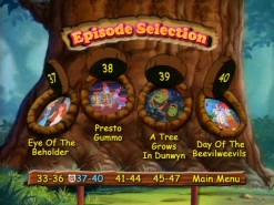 The 10th of 12 Episode Selection pages, this one depicts Season 3 episodes on Disc 3.
