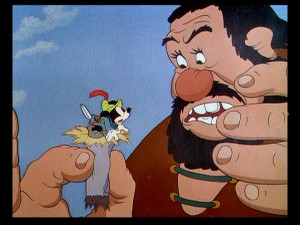 "Hey, there's a Mickey in my dope!", says the surprised bearded giant.