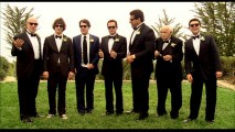 Peter and his strange collection of groomsmen work with the photographer in this short deleted scene.