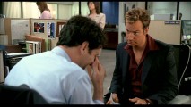 Rob Huebel's choices for famous client name-dropping have Paul Rudd fighting back laughs in the gag reel.
