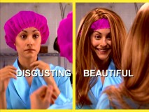 Contributing to "Coolness", Important Things Things unveils a shower curtain that comes with a wig attached to it.