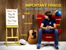 The Season One DVD main menu upholds to the show's appreciation for yellow labels and arrows.