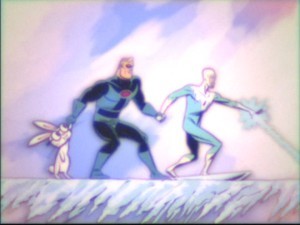 A scene from the lost cartoon "Mr. Incredible and Pals."