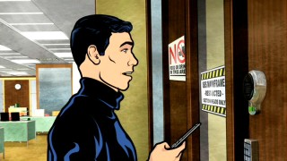 ISIS spy Sterling Archer breaks into his workplace to wipe out his frivolous expense account record in the included pilot to FX's animated comedy "Archer."