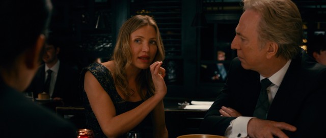 The presence of American cowgirl PJ Puznowski (Cameron Diaz) slightly softens the considerable edges of media mogul (and mark) Lionel Shahbanadar (Alan Rickman).