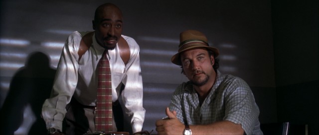 "Gang Related" stars Tupac Shakur and James Belushi as homicide detectives trying to find someone to pin a murder they performed on someone else.