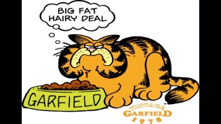 An image gallery still shows Garfield looking quite different in his 1978 debut.