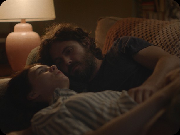 The relationship at the heart of "A Ghost Story" between M (Rooney Mara) and C (Casey Affleck) gradually takes shape over the course of the film.