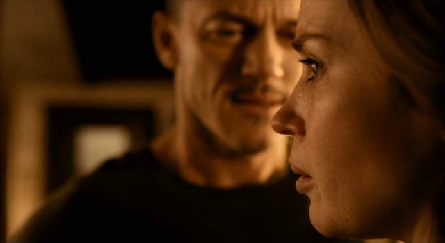 Rachel (Emily Blunt) tells Scott (Luke Evans) he knew his wife.