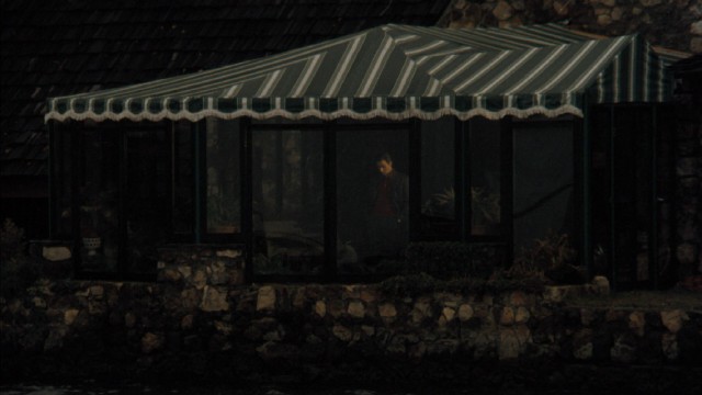 Michael Corleone looks on as cruel justice is carried out on The Godfather Part II's Blu-ray menu.