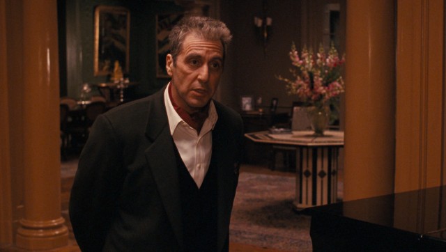 An aging Michael Corleone (Al Pacino) strives to keep his family business legitimate in "The Godfather Part III."