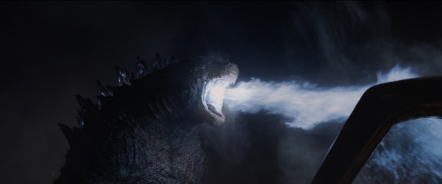 There will be fire. Godzilla makes the most of one of his too few moments in 2014's "Godzilla."