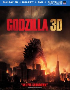 Godzilla (2014): Blu-ray 3D + Blu-ray + DVD + Digital HD UltraViolet cover art