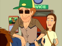Gerald uncovers his masculine side in an effort to impress a butch lesbian couple who didn't want his sperm in what wound up being the series finale.