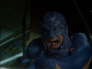 The Mutant here is screaming a lot more than anyone watching the not-so-scary "Goosebumps" will be.