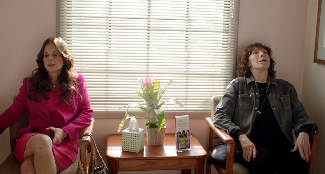 There is obvious and noticeable distance between Judy (Marcia Gay Harden) and her mother (Lily Tomlin) in "Grandma."
