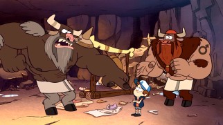 Minotaurs attempt to school Dipper in manliness.