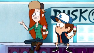 Dipper tries to act cool in front of his teenaged co-worker and crush Wendy in "The Inconveniencing."
