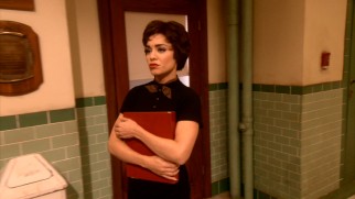 Vanessa Hudgens shows off her tough girl act as female deuteragonist Betsy Rizzo.