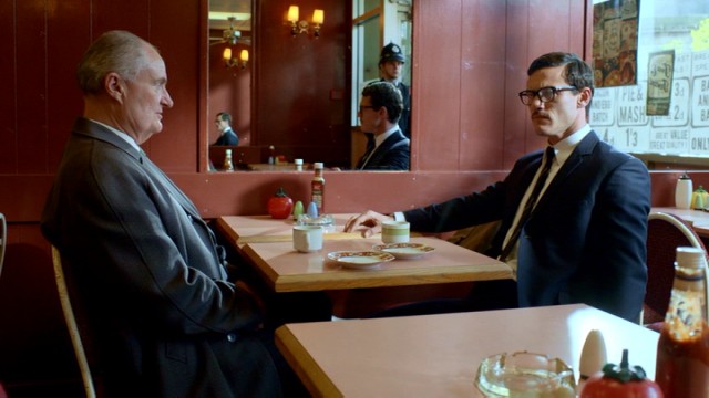 This climactic conversation between Butler (Jim Broadbent) and Reynolds (Luke Evans) doesn't have the electricity of Pacino and De Niro in "Heat", but it's as good as "The Great Train Robbery" gets.