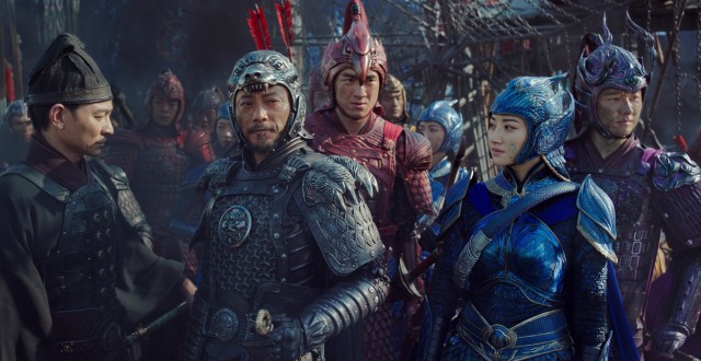 There are some Chinese people in "The Great Wall" (including Andy Lau, Hanyu Zhang, Kenny Lin, Jing Tian, and Xuan Huang), but all are secondary to global superstar Matt Damon.