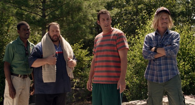 Chris Rock, Kevin James, Adam Sandler, and David Spade are back and up to their old tricks in "Grown Ups 2."