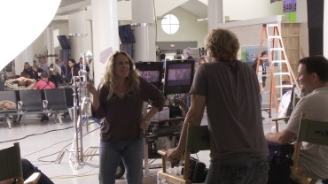 Choreographer turned director Anne Fletcher can't resist doing a little dance on the set of the later-retitled "My Mother's Curse."