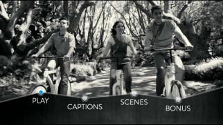The three friends forever enjoy a bike ride together through their gray world.