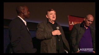 Don Cheadle, Brendan Gleeson, and John Michael McDonagh answer questions at the LA Film Festival.
