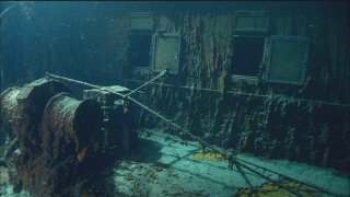 Footage from the Titanic wreck