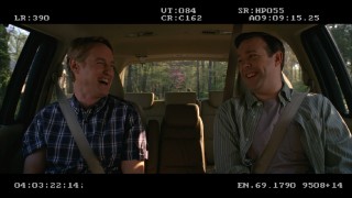 Boys will be boys in the backseat of a car. Owen Wilson and Jason Sudeikis crack up in the brief blooper reel.