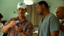 Director Peter Berg tries to wow Will Smith with his Rubik's Cube skills in "Mere Mortals."