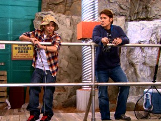 Post-pubescent Rico (Moises Arias) goes fishing with Robby Ray (Billy Ray Cyrus) in one of Season 4's "comedic" storylines.