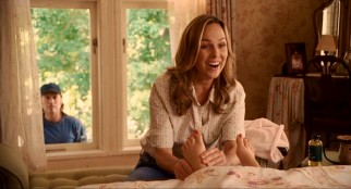 "Hannah Montana: The Movie" piles the layers onto this joke as Robby Ray catches love interest Lorelai (Melora Hardin) giving a foot massage to a phony Hannah Montana (Lilly).