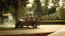 A remote-controlled stunt jeep takes one for the team in "Elements of a Scene."