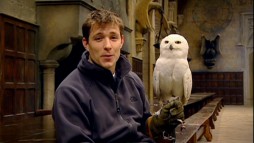 British presenter Ben Shephard has reason to hold up an owl who plays Hedwig; he's hosting "Harry Potter: Some Animal Magic."