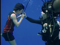 Gillyweed doesn't cut it for Daniel Radcliffe; he needs the occasional hit of oxygen while filming his many underwater scenes.