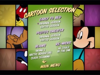 The Cartoon Selection menu gives you the choice to watch the shorts' original or edited version. Whose judgment do you trust more: 1941 Walt Disney or 2009 Disney Channel programmers?