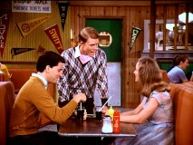 Richie checks in on "The Other Richie Cunningham" (a.k.a. Potsie) and his date Winnie McKinnie (Sherry Hursey).