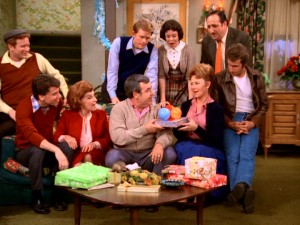 Dubbed a special feature, the Happy Days Third Anniversary special centers on Howard and Marion's 20th anniversary. Joined by guest Nancy Walker, the show's core cast watches as Howard hands Marion a special present.