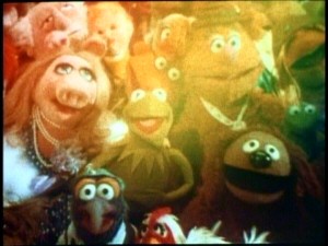 The large group "Rainbow Connection" reprise which closes "The Muppet Movie" makes for a fitting end here as well.