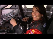 NASCAR driver Deborah Renshaw teaches about the world of race cars in "A Day at the Races."