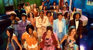 The students of East High don bright, interesting fashions in their first faux prom number, "A Night to Remember."